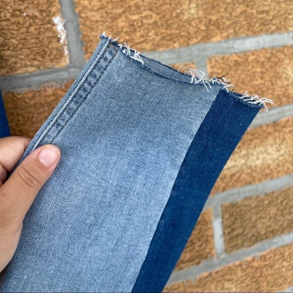 SPANX Distressed Skinny Jeans with Side Stripe Large - Picture 5 of 9